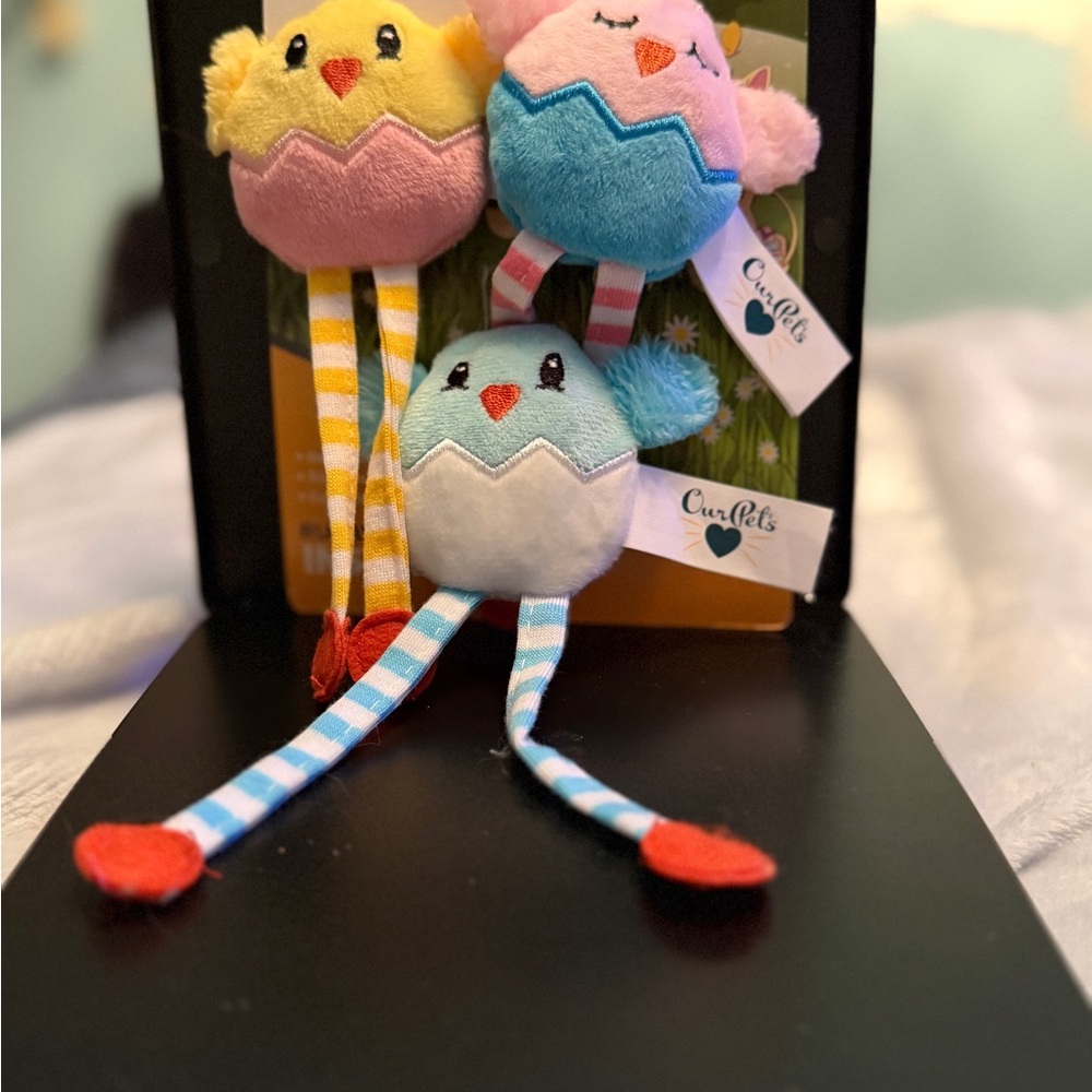 Our‎ Pets - Runaway Chickens Catnip Cat Toy Set - 3 pcs - Easter/Spring/Pastel